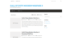 Desktop Screenshot of callofdutymw3.com